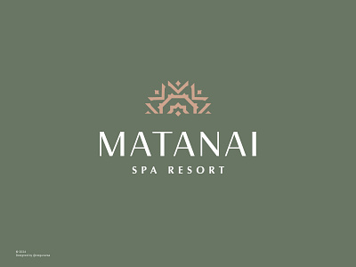 Matanai Spa Resort - Hospitality Logo branding graphic design hospitality logo logo visual identity