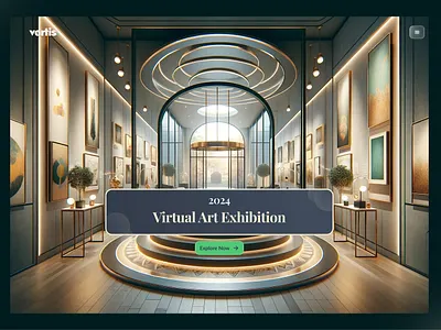Virtual Art Exhibition - Vertis Singapore graphic design illustration ui ux virtual tour website