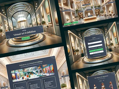 Virtual Art Exhibition Website - Vertis Singapore graphic design illustration ui ux website