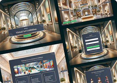 Virtual Art Exhibition Website - Vertis Singapore graphic design illustration ui ux website