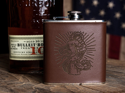 Bitten By Failure Flask art bitten booze design failure flask illustration spirits whiskey