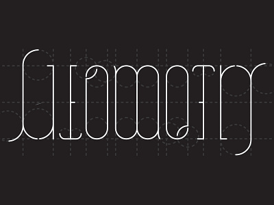 Geometry ambigram balance geometry lettering type typography