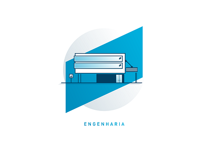 Glass engineering illustration for Damazio Vidros engineering furniture glass iconic identity illustration