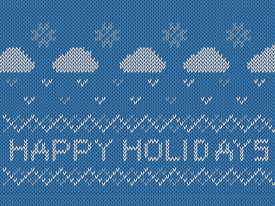 Happy Holidays holiday knit sweater texture