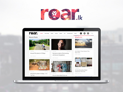 Roarlkcover colombo design newswebsite srilanka uiux website