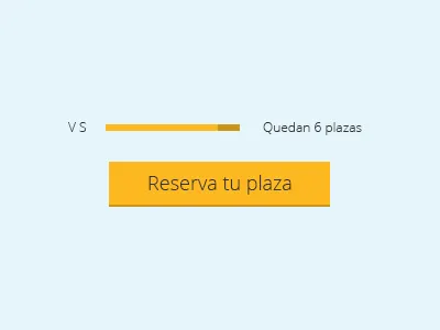 Progress bar & Call to action bar botón button calltoaction progressbar reservar yellow