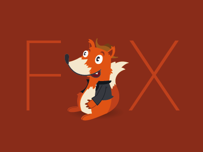 FOXY character design illustration