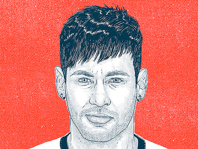 Neymar jr. drawing football heymikel illustration neymar portrait
