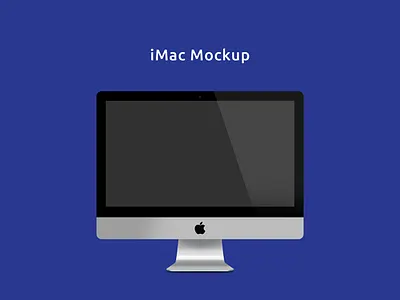 iMac Mockup apple imac mac macintosh mockup purple realistic
