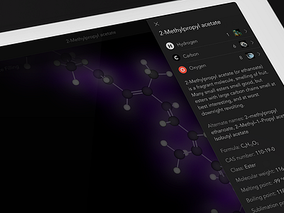 Molecular Facts and Figures app dashboard ipad iphone mobile product simulator tool ui
