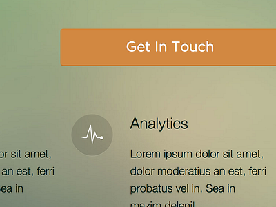 Green & Orange marketing page orange button ui