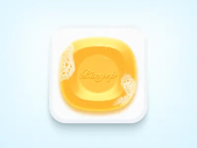Soap Bar icon ios photoshop soap yellow