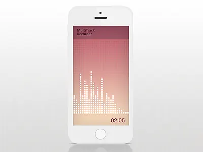 Multitrack Recorder app gesture ios multitrack music recorder white