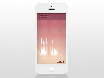 Multitrack Recorder app gesture ios multitrack music recorder white