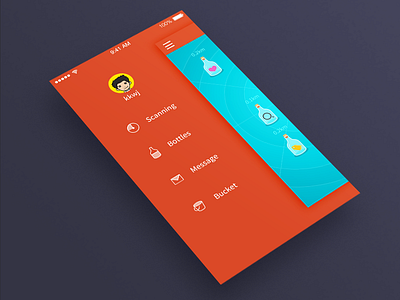 scan bottles bottle gps icons ios8 lbs orange radar scan ui