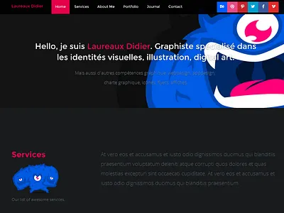Personnal Website WIP bretagne didier francais graphiste laureaux personnal website wip