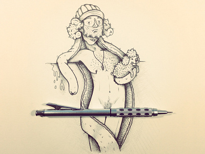 Beer label sketch beer beer label before brewery craft beer handdrawn louisville pencil process puppy robby davis skin