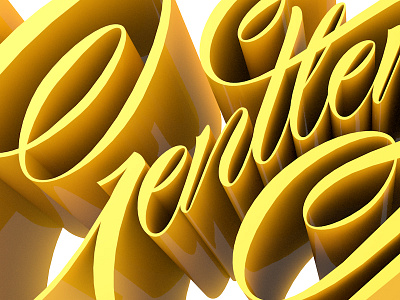 Gentleman 365 rounds 3d cinema 4d gentleman handlettering lettering typography