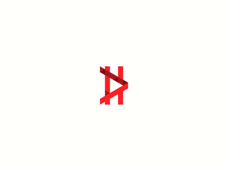 Logo „HillyDilly“ V.III animation construction gif h hillydilly logo logotype mark music negative space play simple