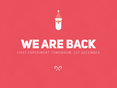 Christmas Experiments is back advent calendar candy cane christmas experiments font santa claus website