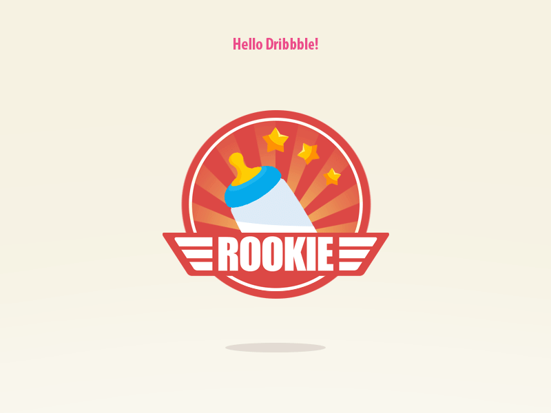 Rookie badge after effect animation icon motion graph ui