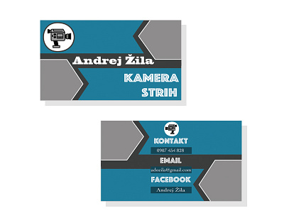 Business Card business camera card contact design graphic logos slovakia typography vector