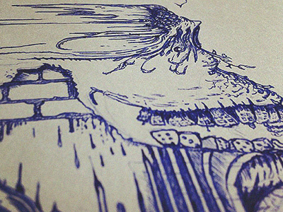 [wip_01] skull concept detail drawing emotional idea ink micro skull traditional wacom world