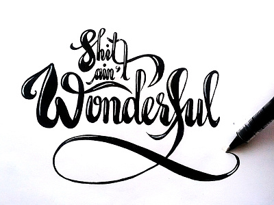 Monday after Thanksgiving weekend calligraphy doodle for fun hand lettered illustrated illustration lettering monday morning type typography wonderful