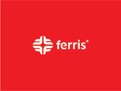 Ferris bold brand branding f ferris icon letter logo mark monogram strong worldwide