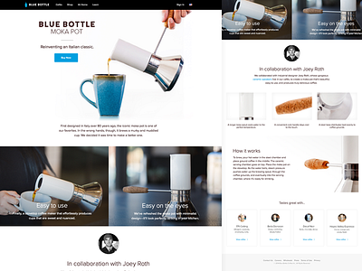 Blue Bottle Moka Pot blue bottle coffee joey roth moka pot