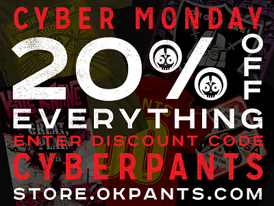 CYBERPANTS apparel sale screen prints stickers store