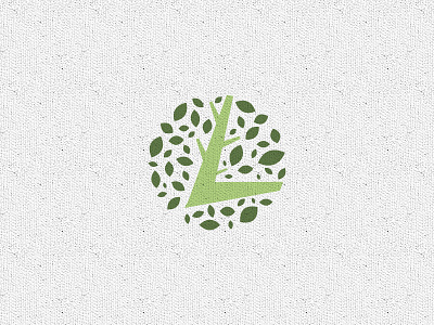 L-I-V-I-N-G Logomark brand branding green icon identity life logo logomark shape texture