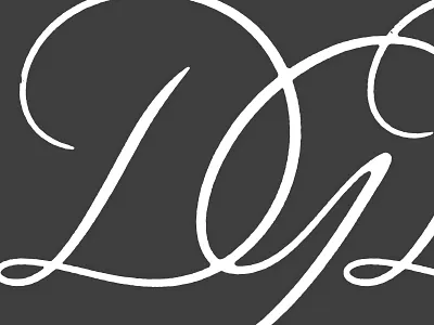 Monogram. branding brush calligraphy ink lettering logo monogram pen wordmark