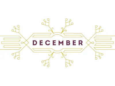 December WIP art december gold line snowflake