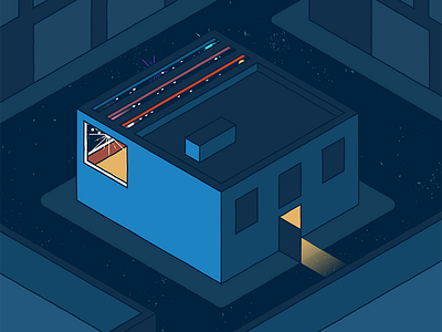 Isometric Underground EDM edm illustration music underground vector