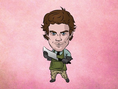 Dexter Morgan dexter illustration killer pink