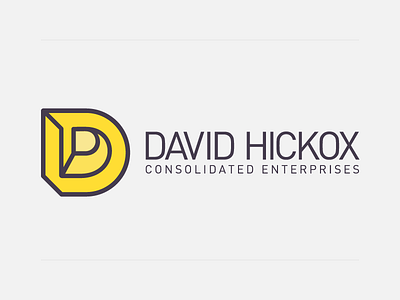 Hickox d identity logo vector