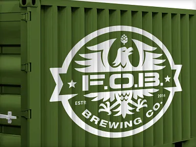 Forward Operating Base Brewing Co. branding identity logo vonster