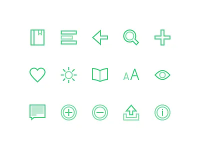 Reading Icons app book books ebook icons ios reading