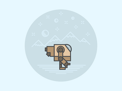 Vector Mecha 2d illustration after effects vector