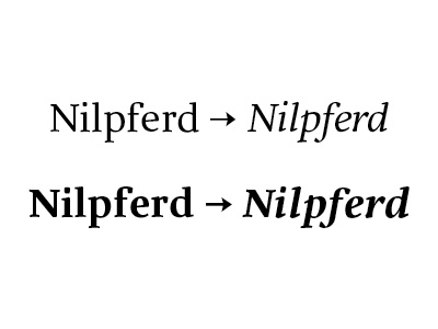 Nilpferd carole typedesign typeface