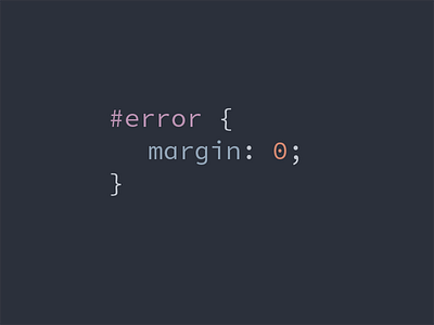 No Margin for Error 0 css error margin pun