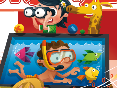 Lets take a swim! illustration