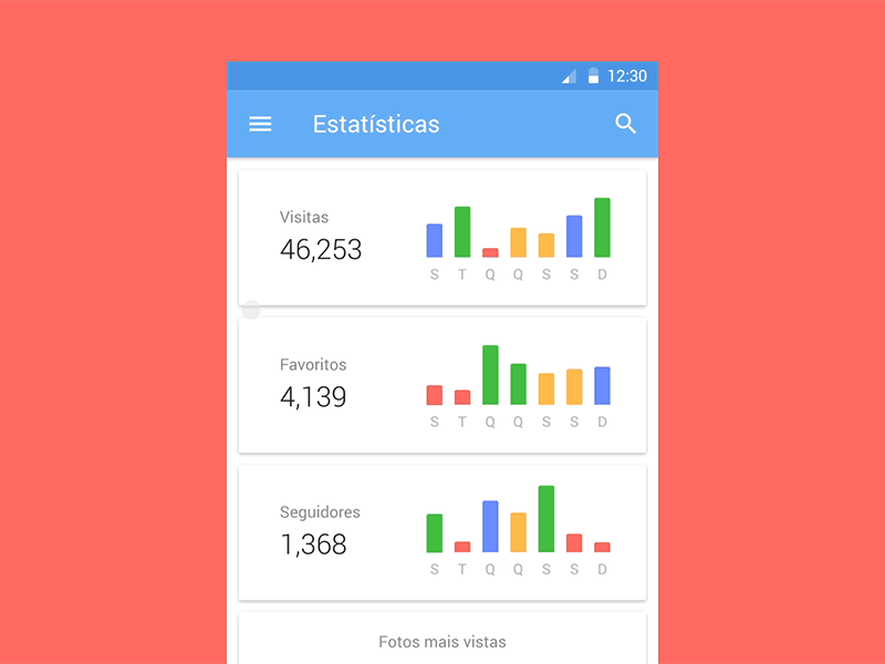 Menu drop animation android interaction material design menu mobile ui ux