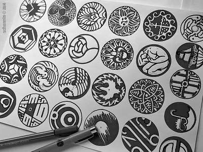 Graphizophrenia III black design icon line pen