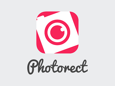 Photorect App Icon branding edit icon identity logo logotype photo