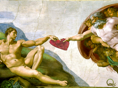 Michelangeleezy adam creation of adam god kanye west michelangelo michelangelo buonarroti yeezus yeezy