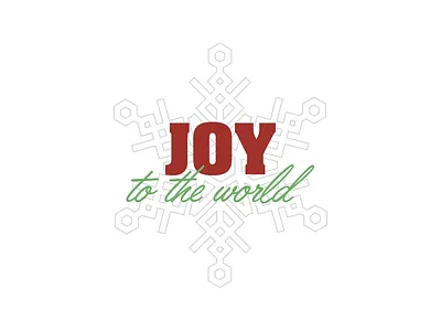 Joy to the World christmas illustration joy to the world snow snowflake typography