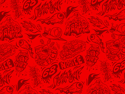 Hot Wheels Pattern cars hot rods hot wheels licensing art pattern sketch