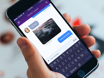 Mnml Keyboard app chat clean ios8 iphone keyboard minimal ndc2014